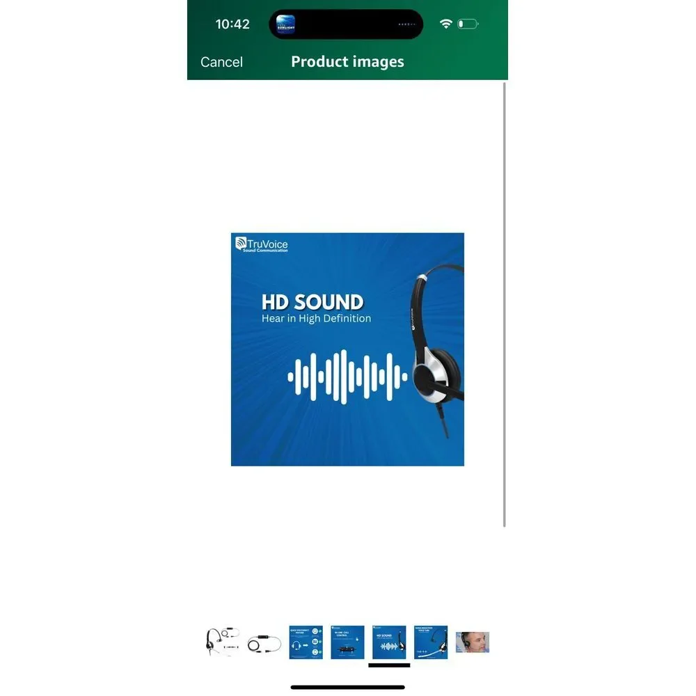 TruVoice HD-300 Deluxe Single Ear Headset‎ with Noise Reduction Voice Tube